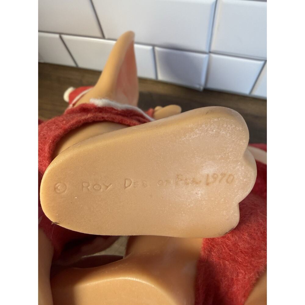 Vintage 1970 Roy Dee Of Fla. Big Ear Mouse Bank Lot of 2 Santa Claus & Mrs Claus - Picture 9 of 9